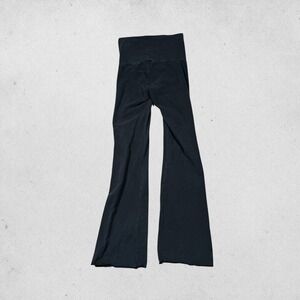 Skims Cotton Flare Leggings Onyx Black High Waisted Yoga Pants Small